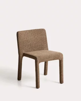 Штабелируемый стул Loria шоколадно-коричневый шенилл 60.5X56X76 CM