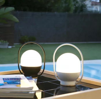 Светильник переносной Take Away LED 12X12X20 CM чёрно-белый