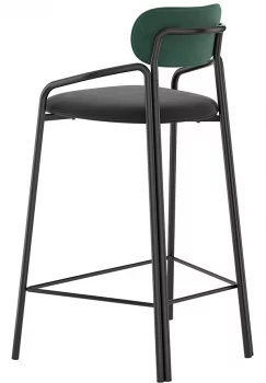 Стул полубарный Ror 60X51X88 CM тёмно-зеленый
