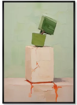 Постер на холсте Cubic flowers 75X105 CM