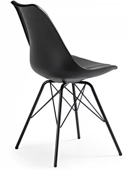Стильный стул Lars 86X48X56 CM черный