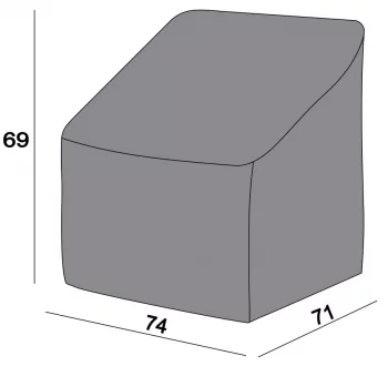 Защитный чехол на кресло Канны 71X74X69 CM