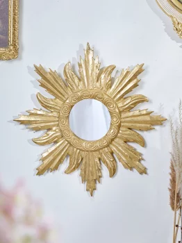 Настенное зеркало Солнце под старину 41X2X41 CM