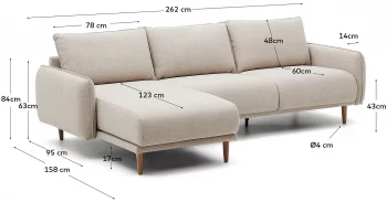 Диван Carlota 262X158X84 CM