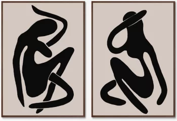 Диптих на холсте Sensual vibrations 75X105 / 75X105 CM