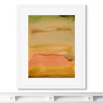 Постер в раме Hot sunset in July 42X52 CM