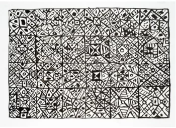 Ковер из полиэфирного волокна Azulejo 270X200 CM