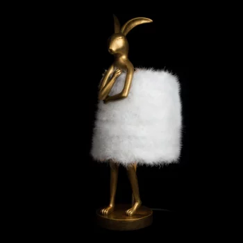Детская настольная лампа White fluff