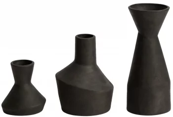 Набор из трёх ваз Dunari 11X11X12 / 14X14X18 / 10X10X25 CM