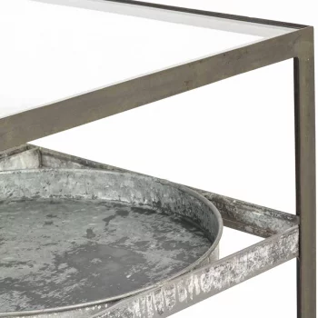 Cтолик в индустриальном стиле Demmi 128X84X46 CM