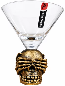 Коктейльная мартинка Skull 220 ml