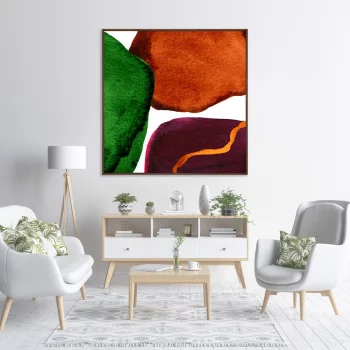 Постер на холсте Forms and colors 105X105 CM