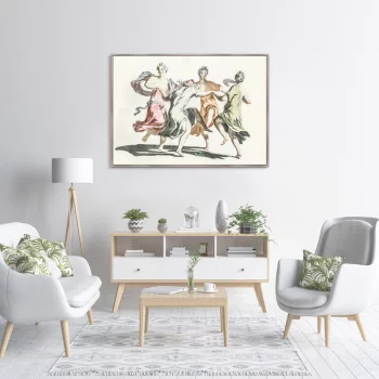 Постер Four dancing women 105X75 CM