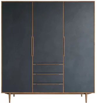 Шкаф в скандинавском стиле Bruni 179X55X195 CM