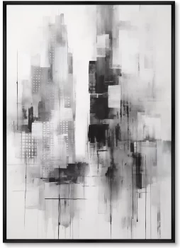 Набор из двух постеров на холсте Evening in the city 75X105 / 75X105 CM