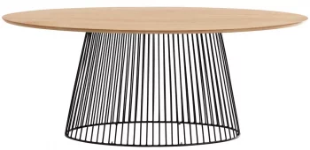 Овальный обеденный стол Leska 200X110X76 CM