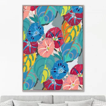 Постер на холсте Colorful vintage art deco pattern 75X105 CM