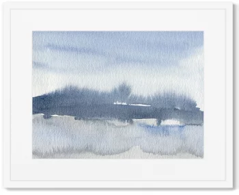 Постер в раме Forest in February 52X42 CM