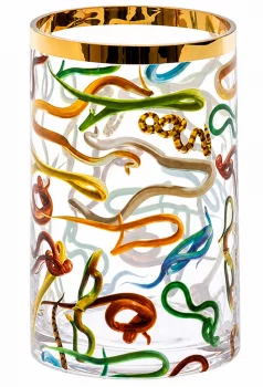 Стеклянная ваза Snakes 9X9X14 CM