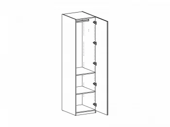 Шкаф Intra однодверный 50X58X210 CM