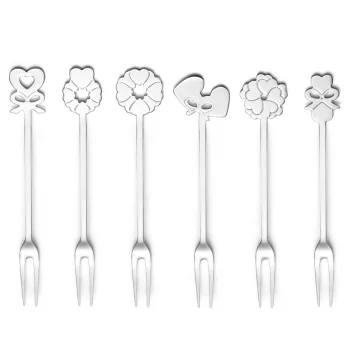 Набор из 6 вилок для закусок cutlery love, стальные
