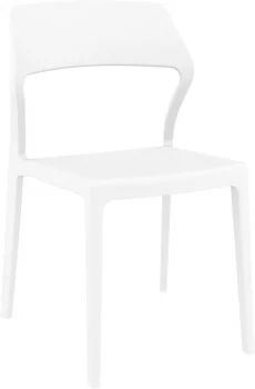 Стул пластиковый Snow 52X56X83 CM белый