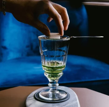 Набор из двух бокалов с ложкой Absinthe 300 ml