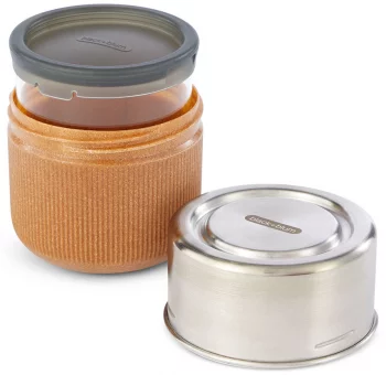 Ланч-бокс Glass lunch bowl 450 ml светло-коричневый