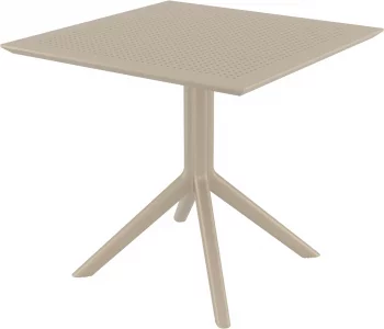 Стол пластиковый Sky 80X80X74 CM бежевый