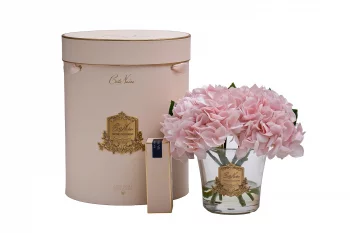 Аромадиффузор с искусственными цветами и спреем Hydrangea & Rosebud pink 15X22X15 CM