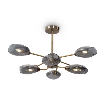Люстра Ashy FR5327CL-08BZ 76X38 CM