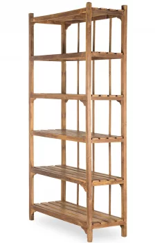 Антикварный деревянный стеллаж Vintage 123X45X230 CM