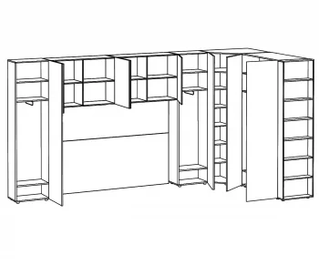 Композиция Modus 55 458.2X236.5X233 CM