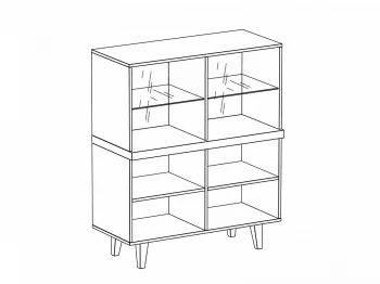 Шкаф Kristal 97X44X117 CM