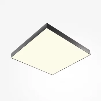Потолочный светильник Zon черный квадратный 600x600