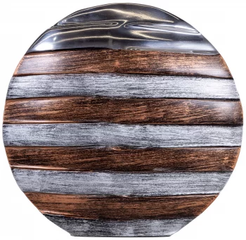 Ваза металлическая Stripes 25X5X22 CM