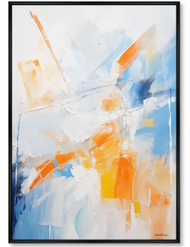 Постер на холсте Red Blue White 75X105 CM