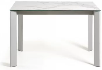 Раскладной стол Atta 120-180X80X76 CM бело серый