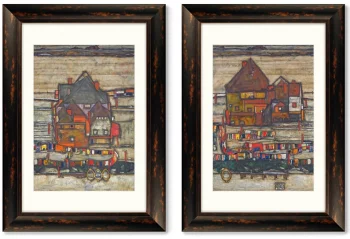 Диптих Houses with Laundry 51X71 / 51X71 CM