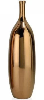 Ваза Amphora Shiny Copper 12X12X40 CM