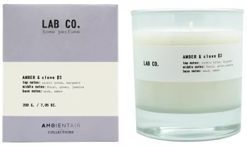 Свеча ароматическая Lab Co амбра и гвоздика 40 часов горения
