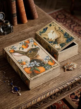 Набор из двух шкатулок в виде книг Bebinn 18X7X27 / 13X5X22 CM
