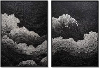 Набор из постеров на холсте Restless ocean 75X105 / 75X105 CM