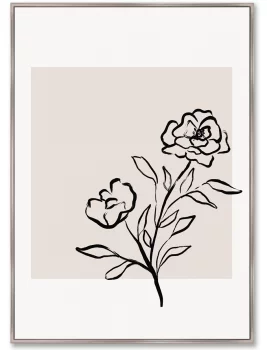 Репродукция на холсте No words needed just roses 75X105 CM