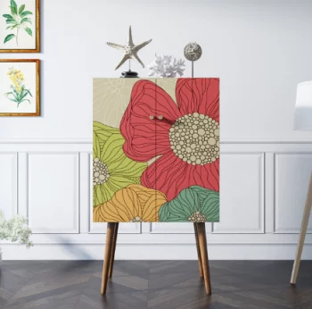 Комод на высоких ножках Berber 70X45X120 CM