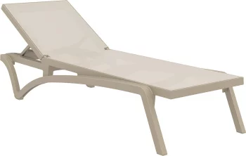 Шезлонг-лежак Pacific 193X68X35 CM бежевый