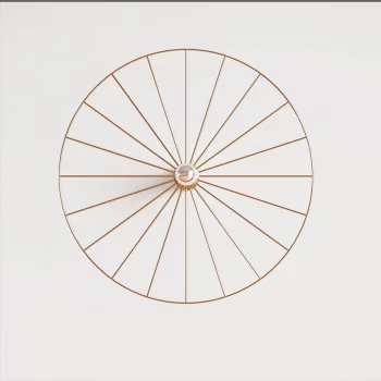 Настенный светильник Wheel золотой 60X25 CM