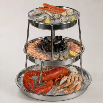 Этажерка для подачи морепродуктов 35X35X35 CM