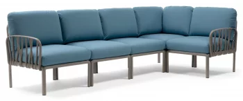 Диван садовый с подушками Komodo 294X154X88 CM