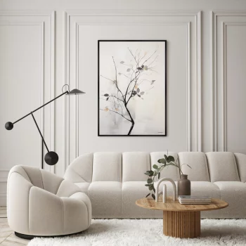 Репродукция на холсте Branches in the autumn 75X105 CM